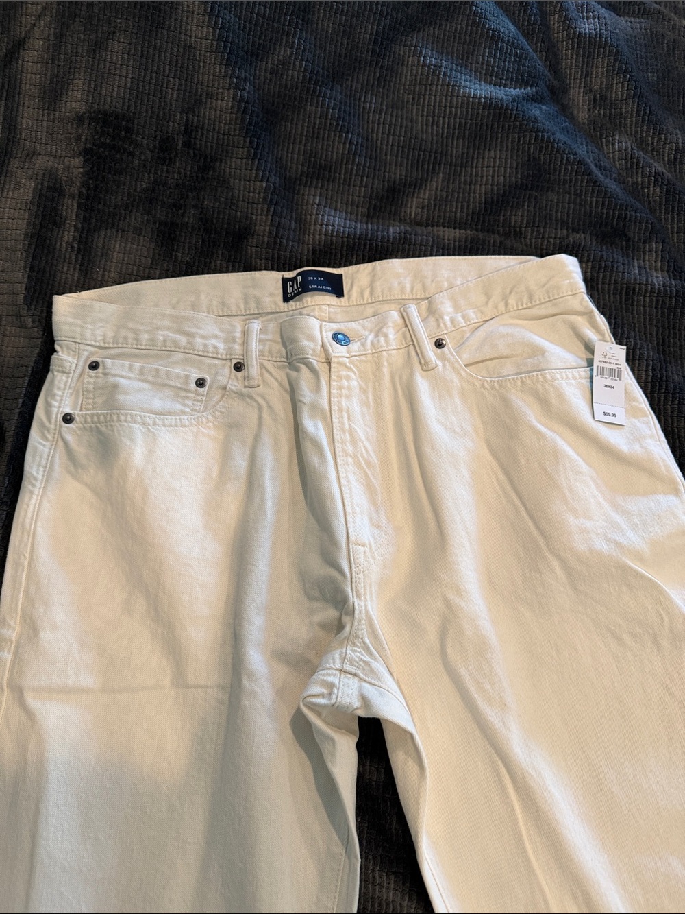 GAP Men's Off-White Relaxed Fit Jeans